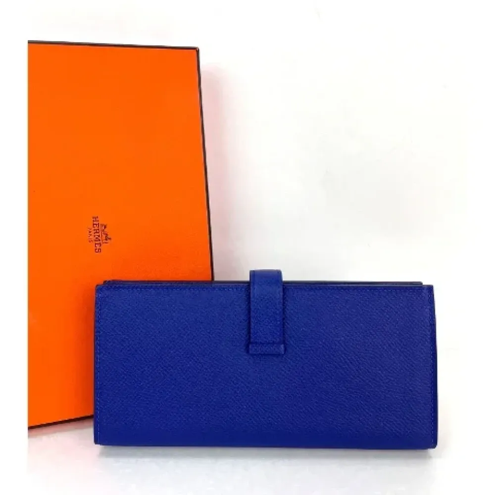 Pre-owned Leather wallets - Hermès Vintage - Modalova