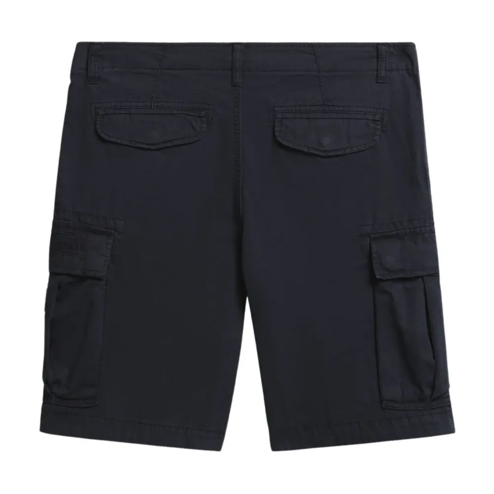 Blue Cotton Cargo Shorts - Napapijri - Modalova