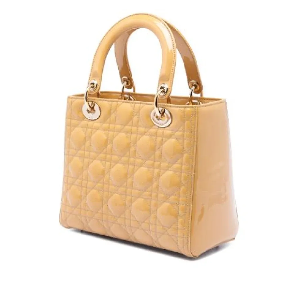Pre-owned Vintage Leather Handbag - Dior Vintage - Modalova