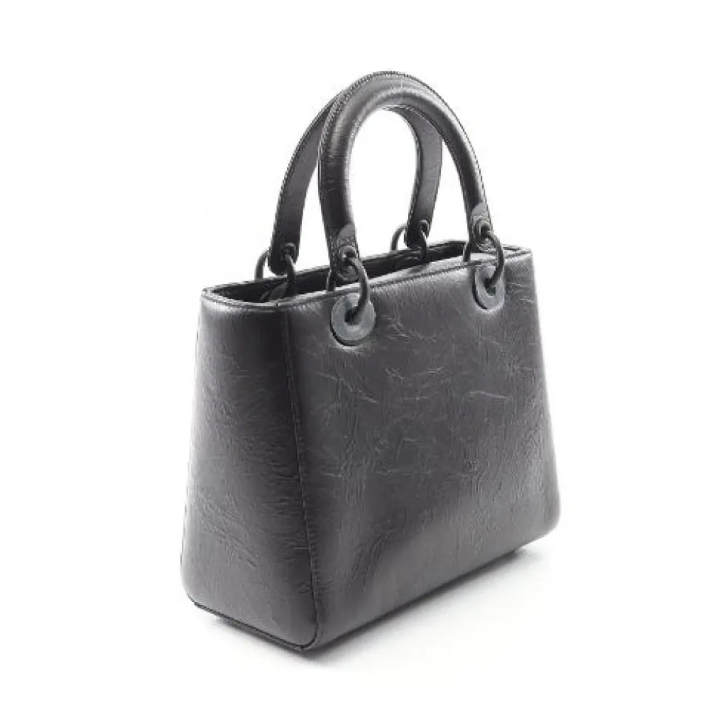 Pre-owned Leather Handbag - Dior Vintage - Modalova