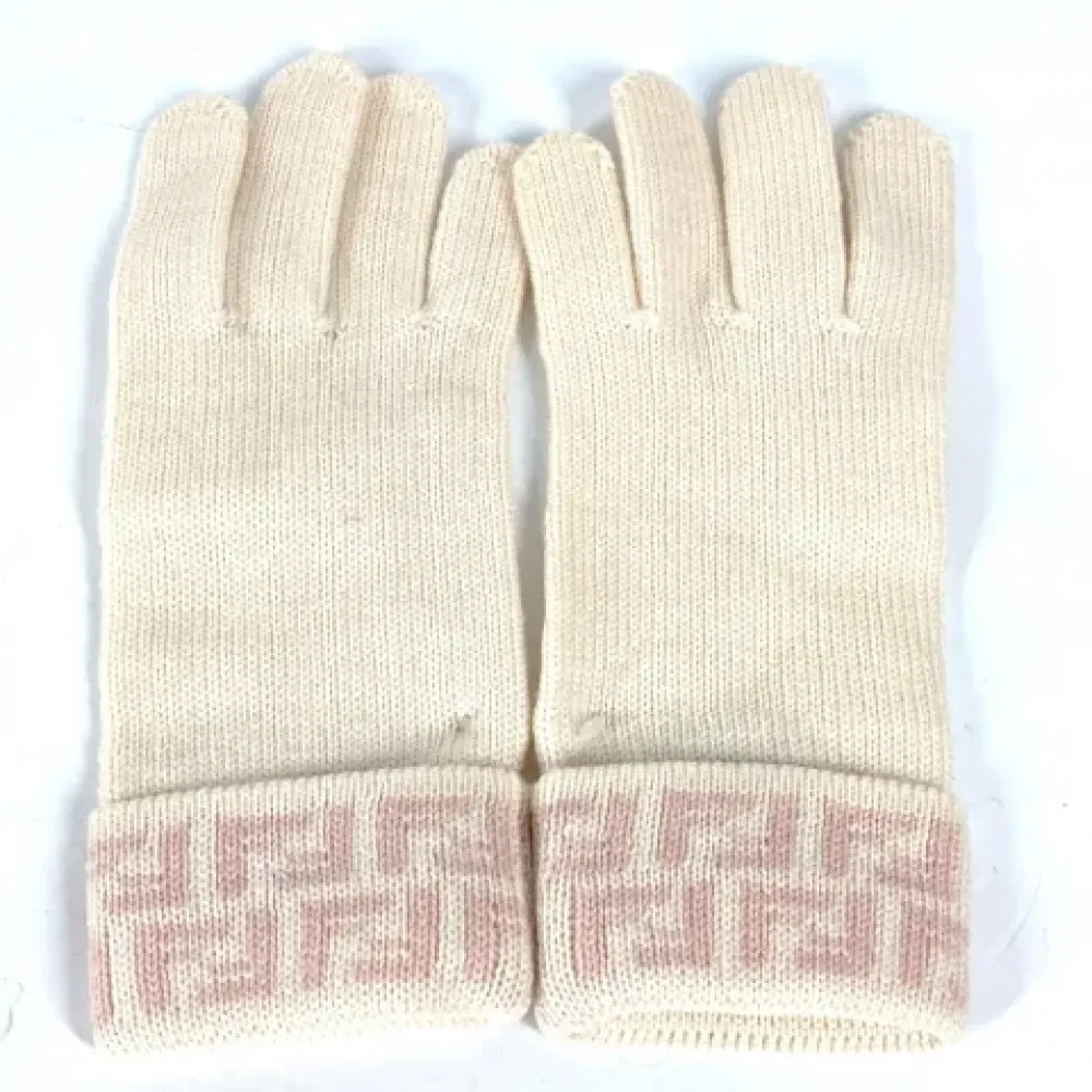 Pre-owned Short Wool Gloves - Fendi Vintage - Modalova