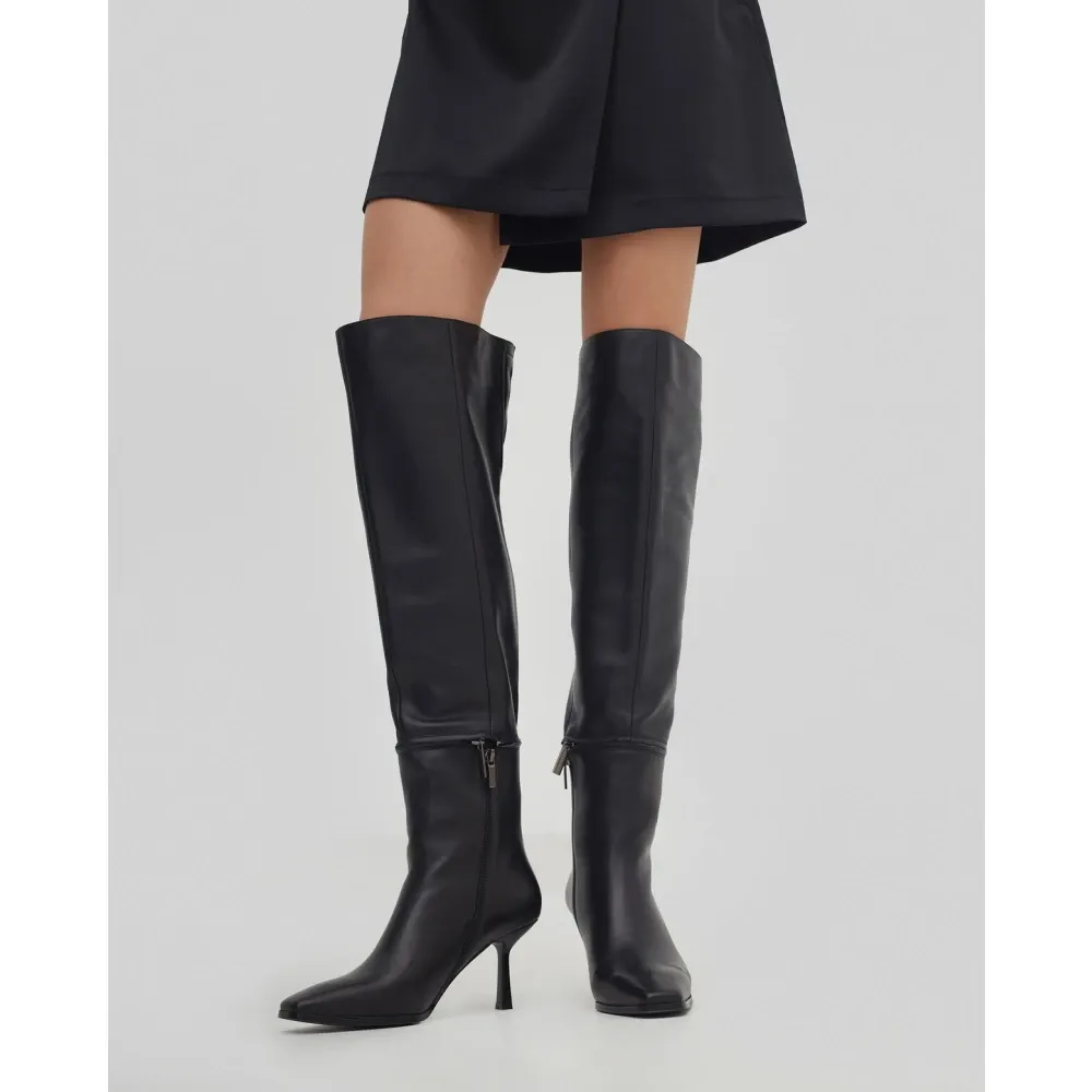 Heeled Wide-Calf Boots - Estro - Modalova