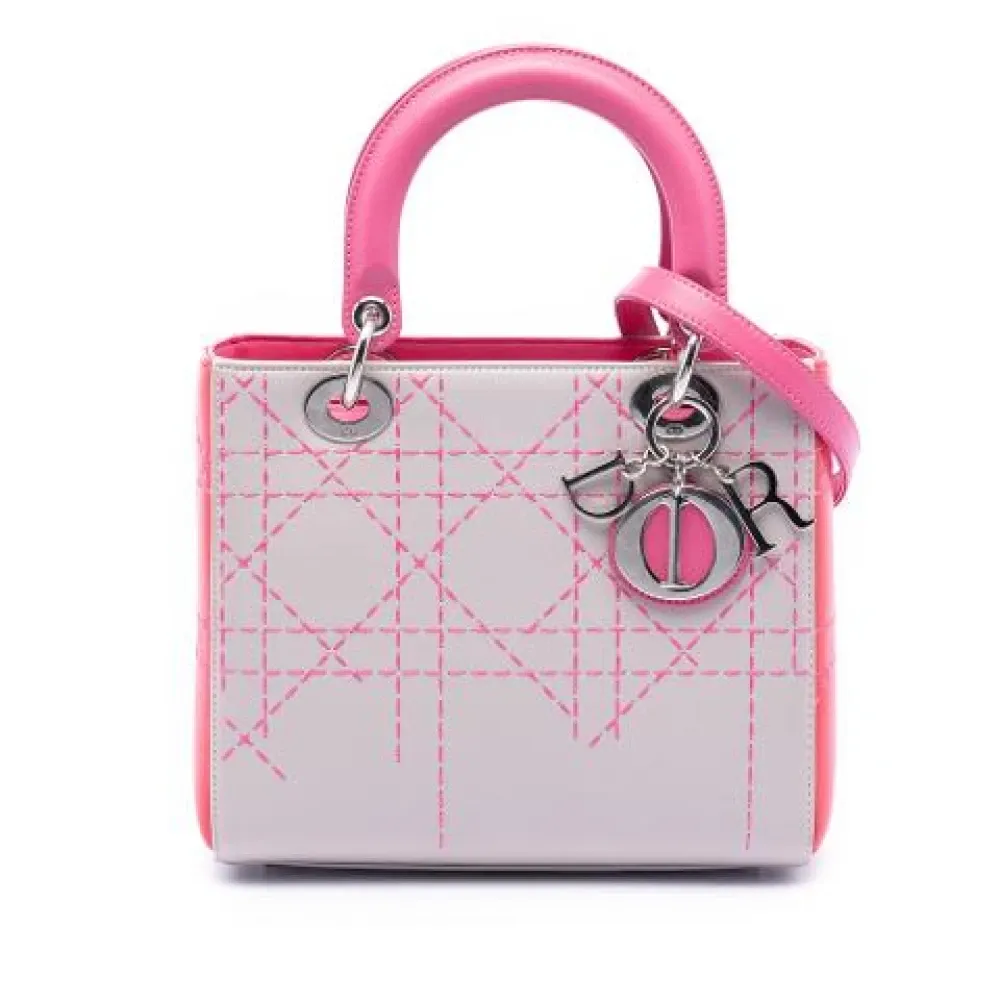 Pre-owned Leather Handbag - Dior Vintage - Modalova