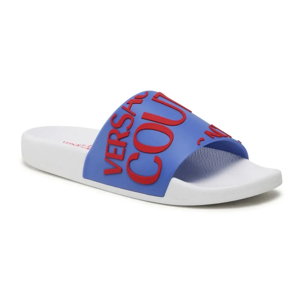 Blue Flip Flops and Sliders - Versace Jeans Couture - Modalova