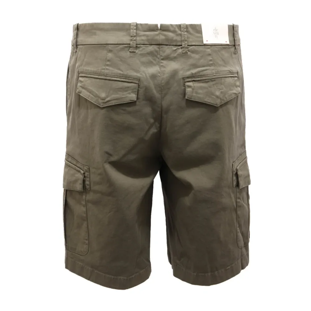 Green Cotton Cargo Shorts - Eleventy - Modalova
