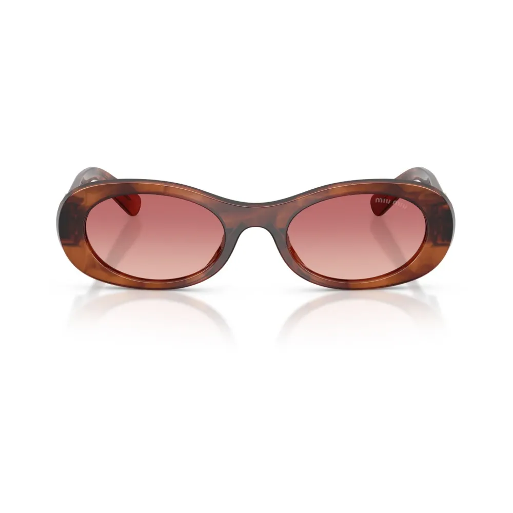 Oval Sunglasses - Miu Miu - Modalova