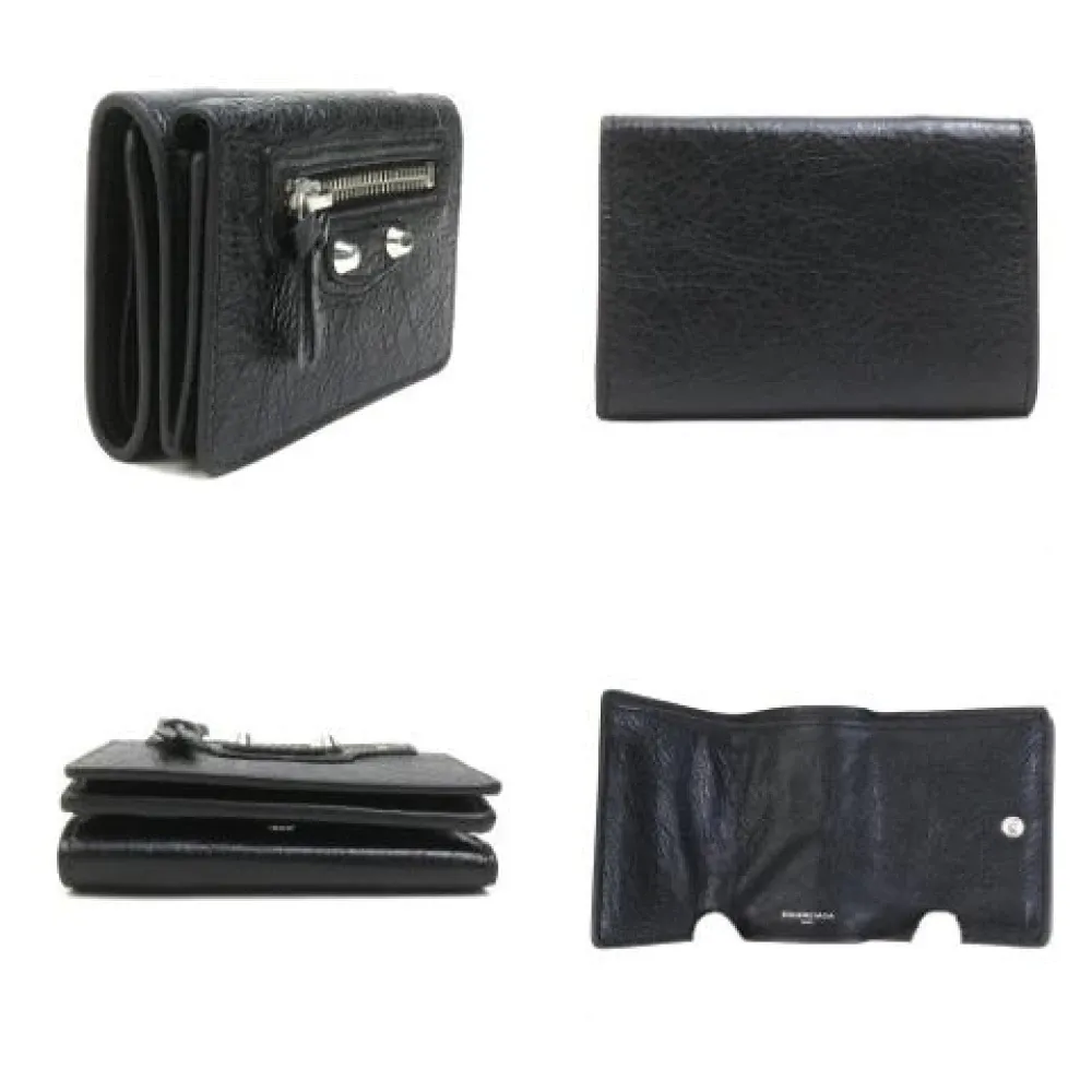 Pre-owned Leather Wallet - Balenciaga Vintage - Modalova