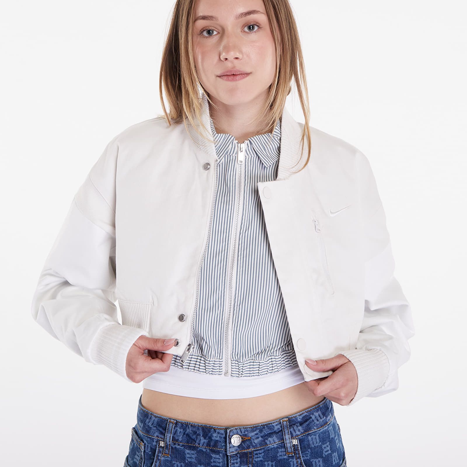 Giacca Sportswear Destroyer Women's Cropped Canvas Jacket / / L - Nike - Modalova
