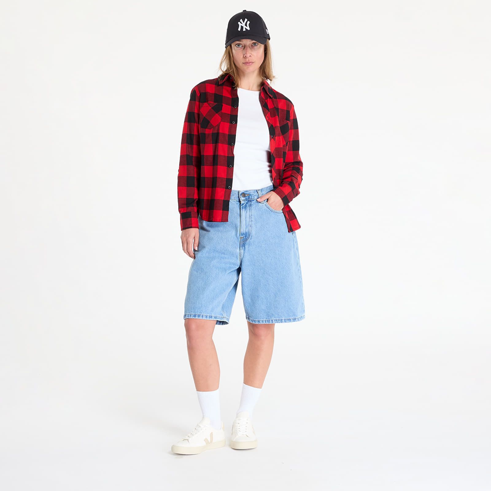 Camicia Ladies Turnup Checked Flanell Shirt / M - Urban Classics - Modalova