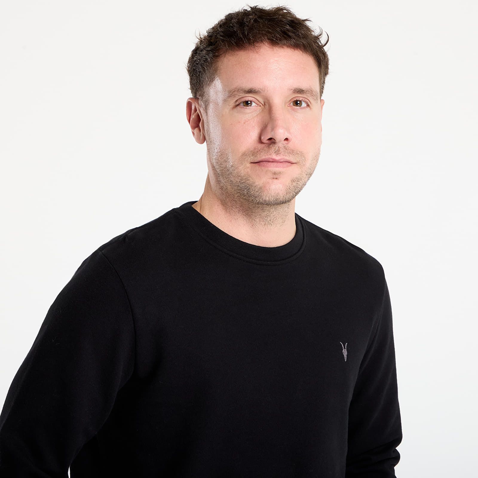 Felpa Raven Crew Neck Ramskull Sweatshirt M - AllSaints - Modalova