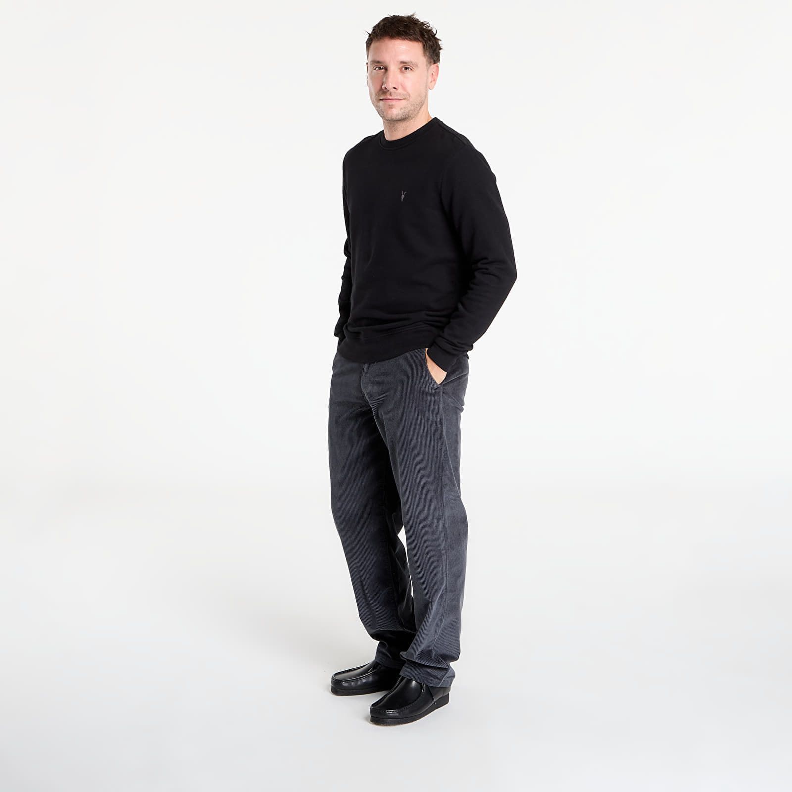Felpa Raven Crew Neck Ramskull Sweatshirt M - AllSaints - Modalova