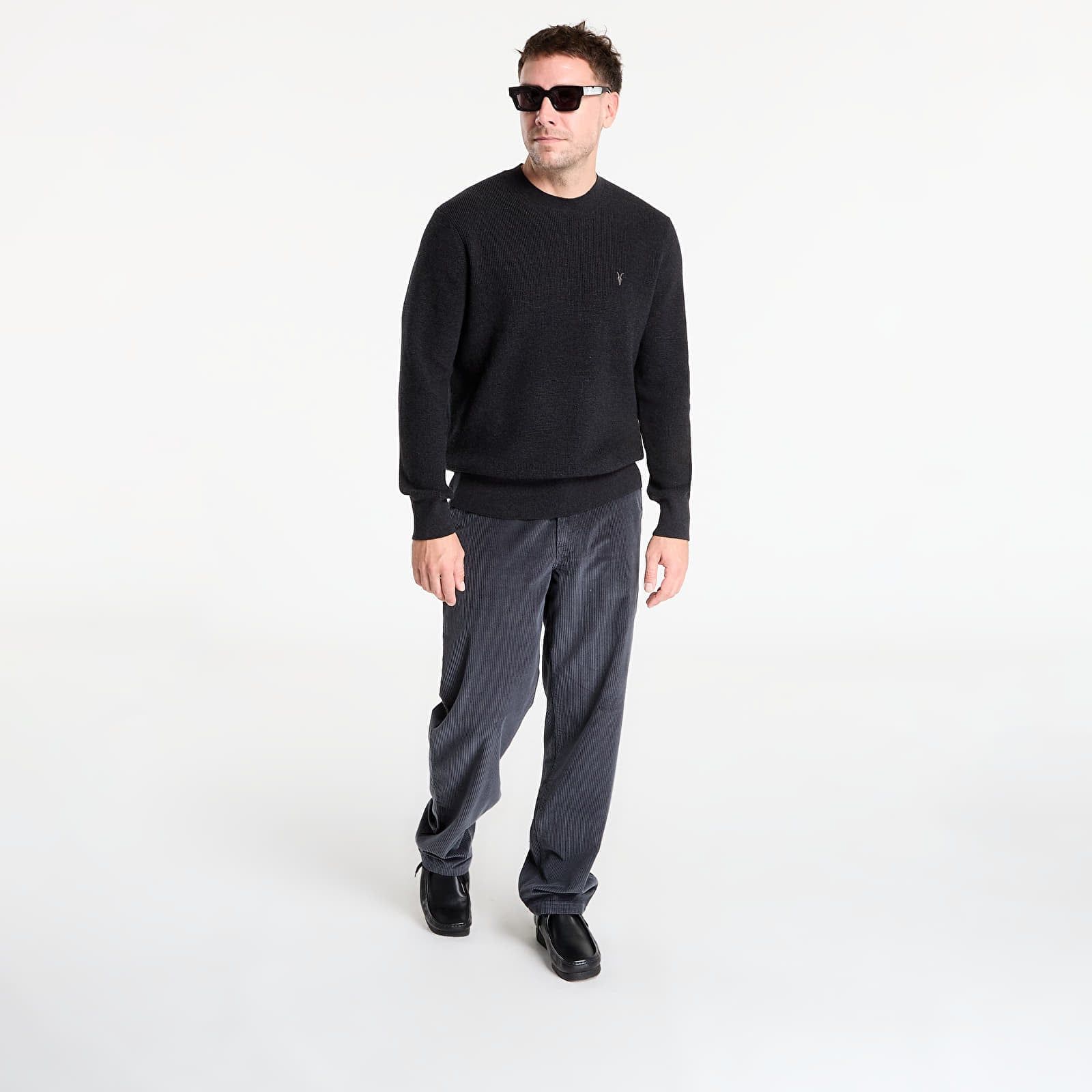 Maglione Aspen Waffle Texture Crew Neck Ramskull Jumper M - AllSaints - Modalova