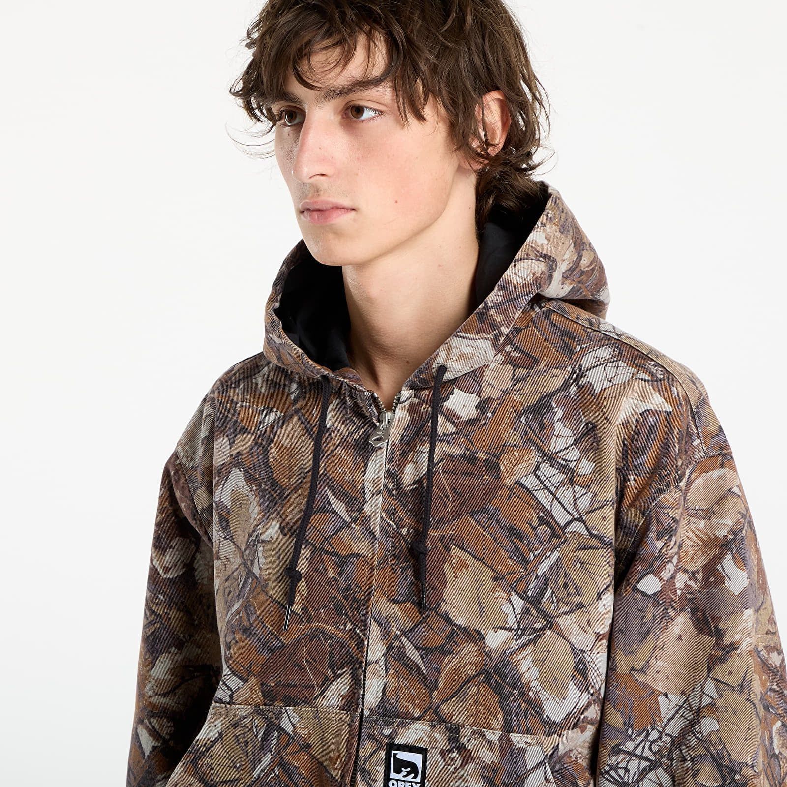 Giacca OBEY Glen Zip Up Jacket L - OBEY Clothing - Modalova