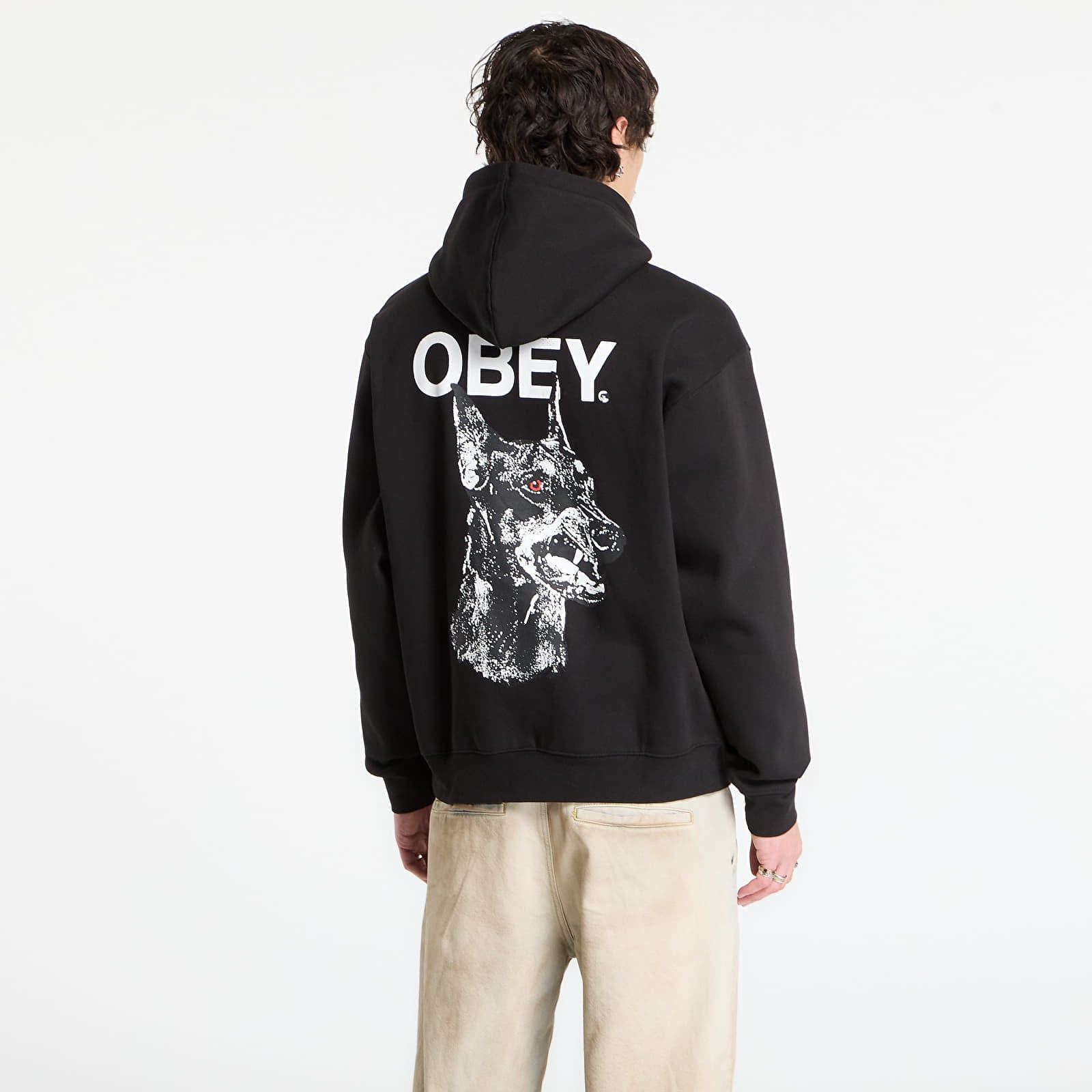 Felpa OBEY Doberman Pullover Hood L - OBEY Clothing - Modalova