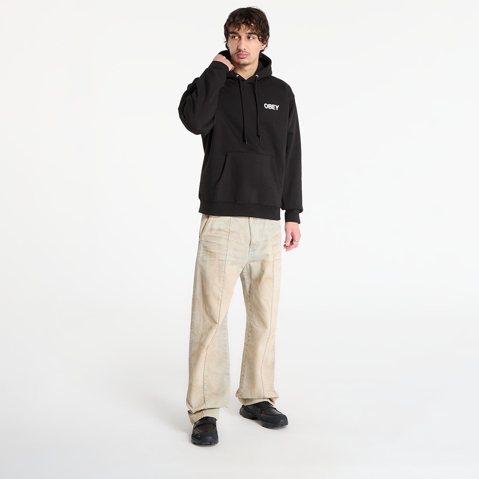 Felpa OBEY Doberman Pullover Hood L - OBEY Clothing - Modalova