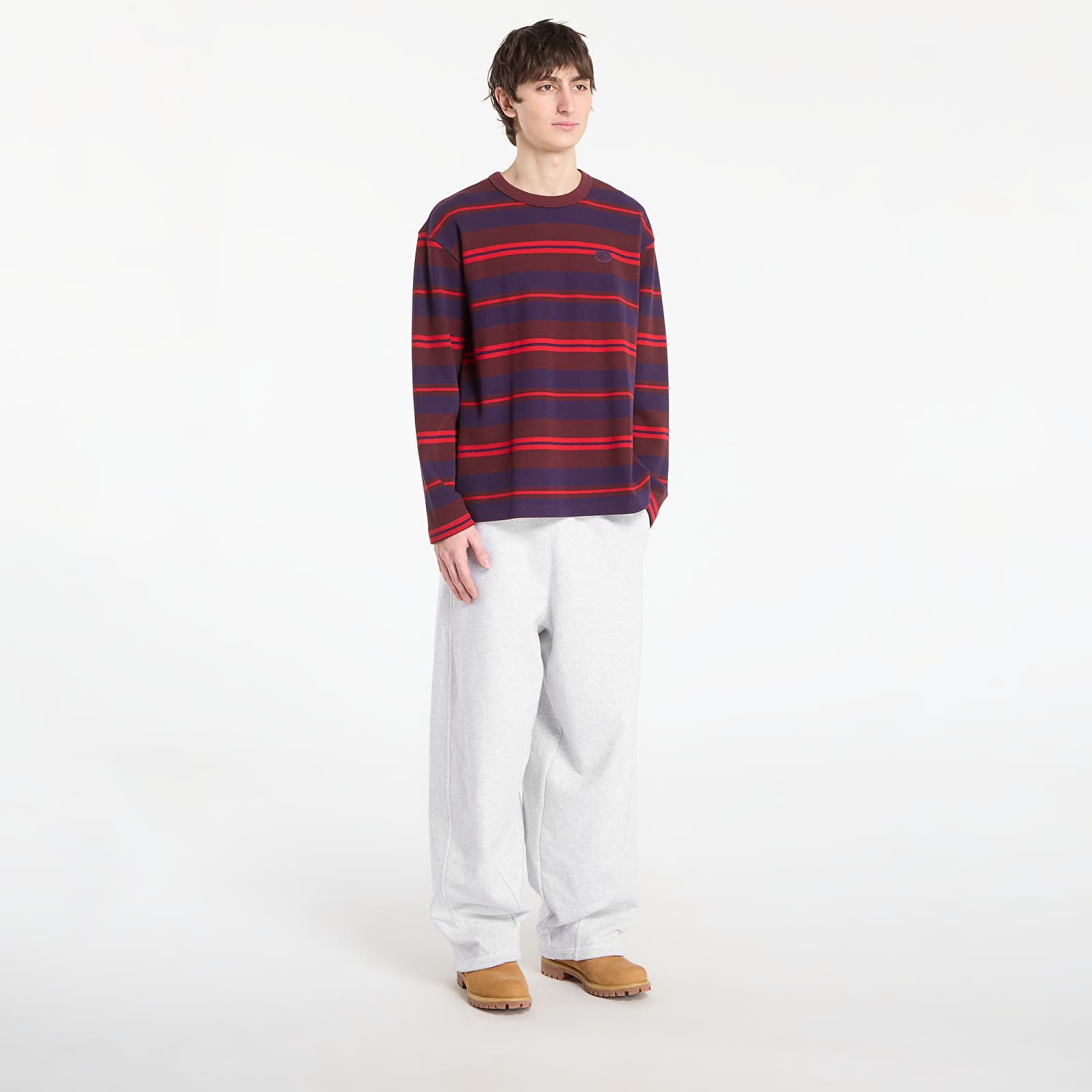 Maglietta adidas 90S Alternative Sport Long Sleeve Stripe Waffle T-Shirt L - adidas Originals - Modalova