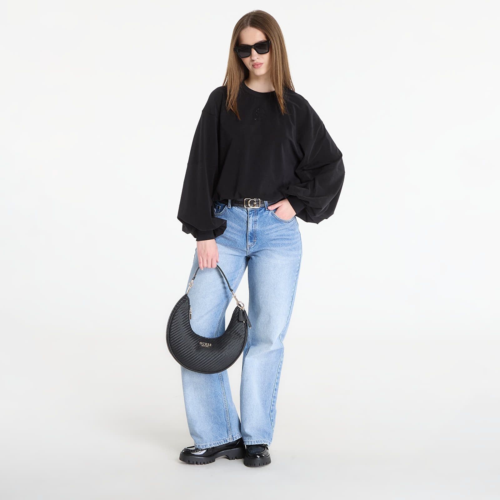 Felpa Cn Mini 4G Logo Sweatshirt XS - GUESS - Modalova