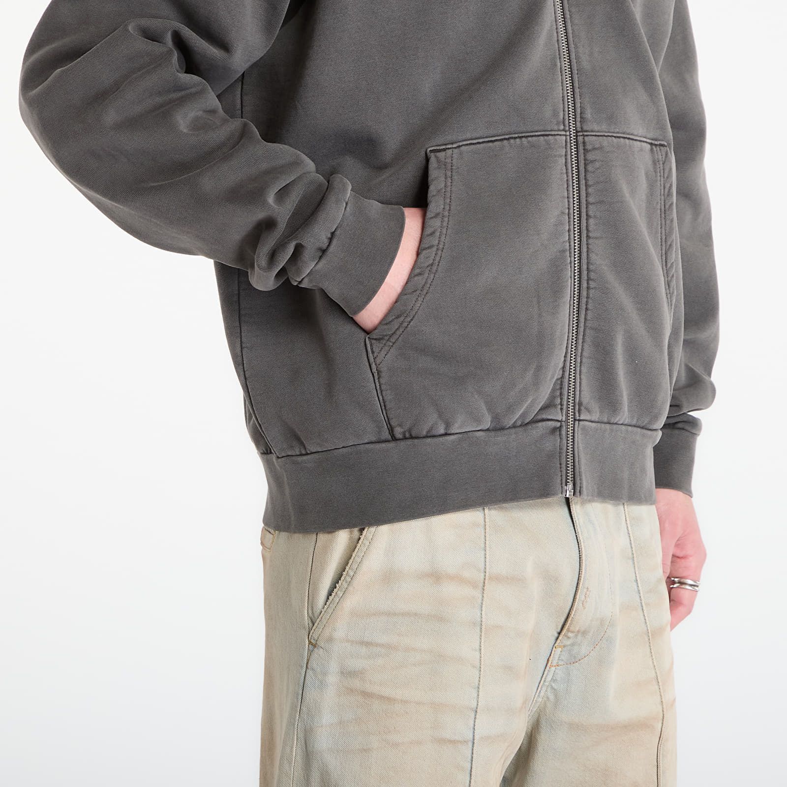 Felpa OBEY Lowercase Pigment Zip Hood M - OBEY Clothing - Modalova