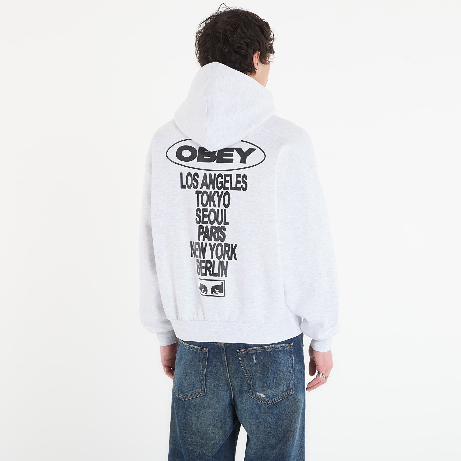 Felpa OBEY Oval Cities Hood M - OBEY Clothing - Modalova