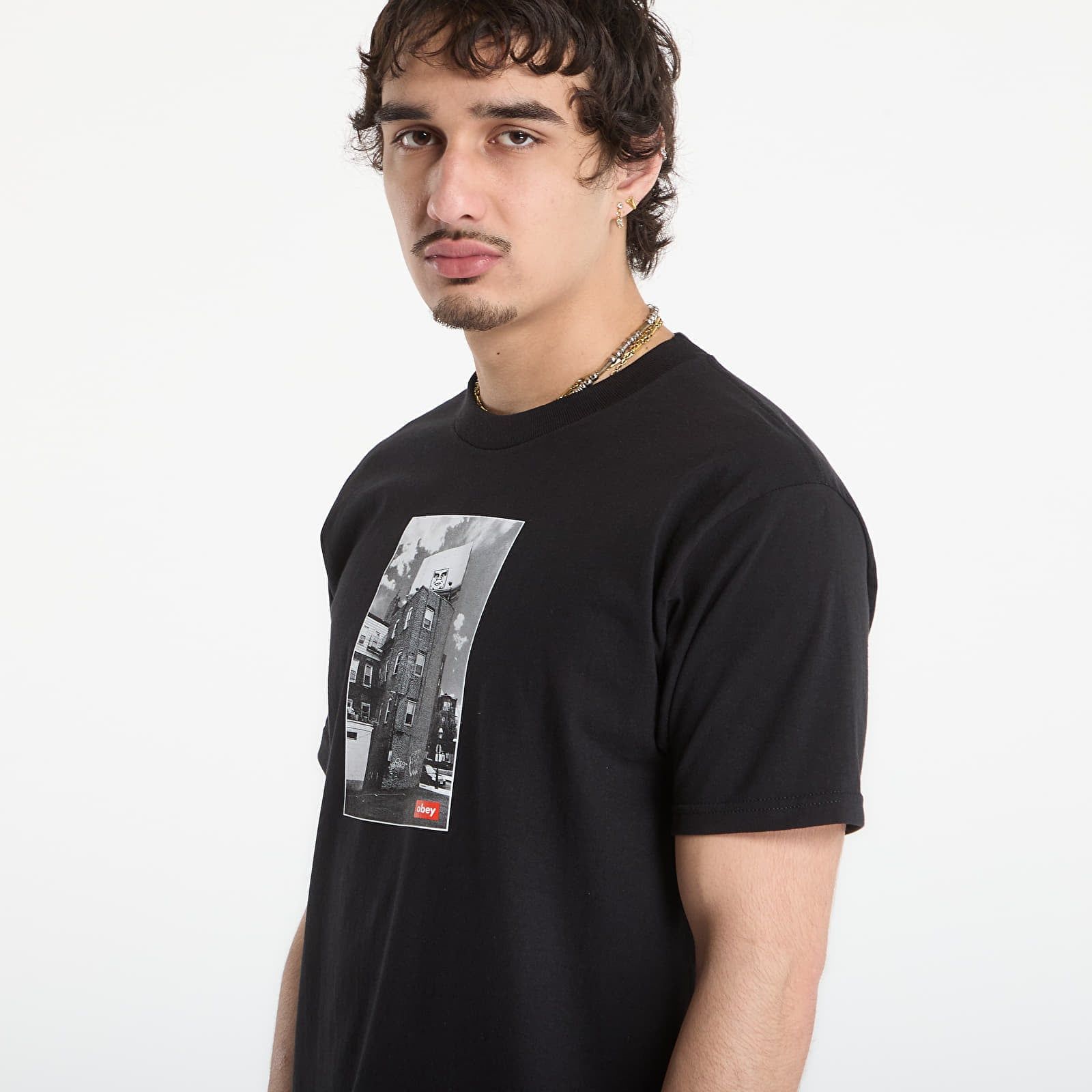 Maglietta OBEY Boston Billboard L - OBEY Clothing - Modalova