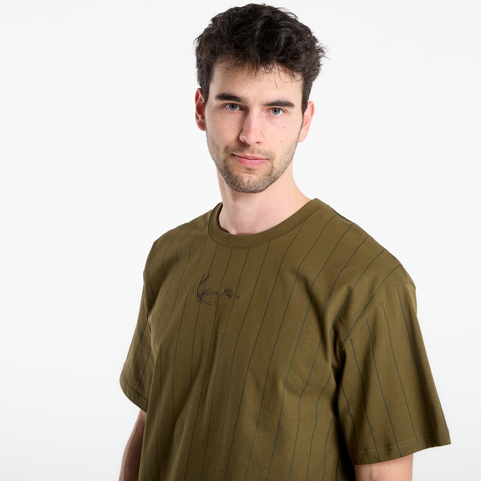 Maglietta Small Signature Essential Pinstripe Tee L - Karl Kani - Modalova