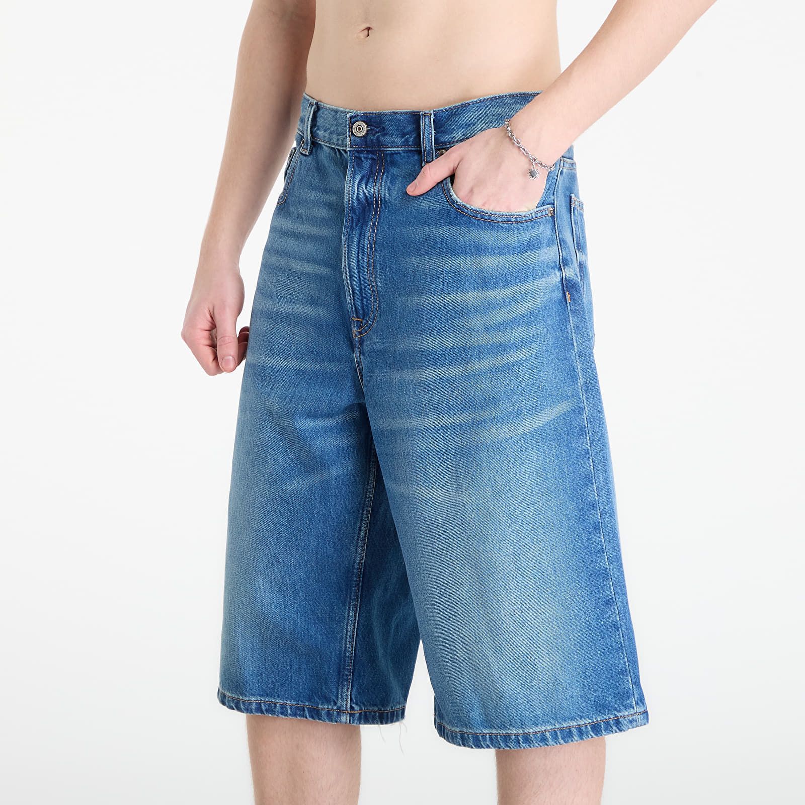Pantaloncini Jeans Long Short Washed Em 34 - Calvin Klein - Modalova