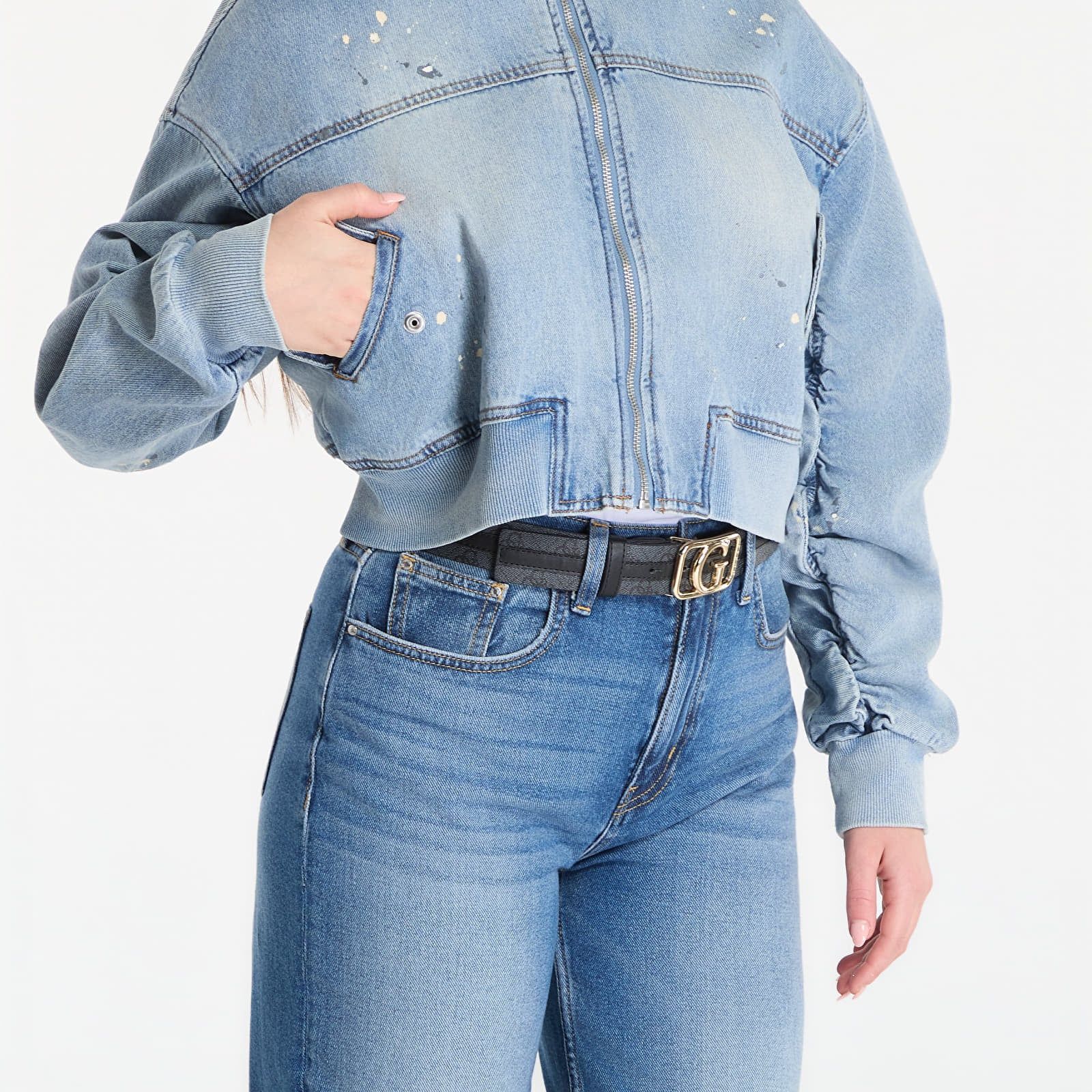 Giacca Ls Anna Crop Bomber Jacket XS - GUESS - Modalova