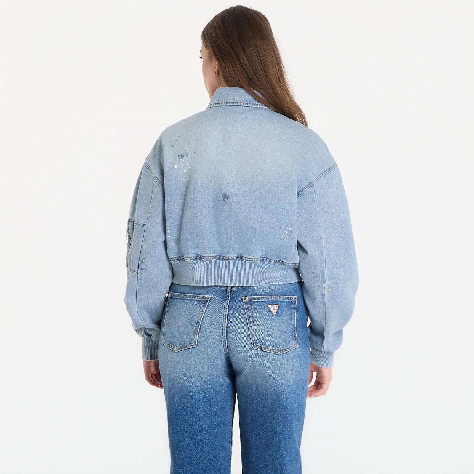 Giacca Ls Anna Crop Bomber Jacket XS - GUESS - Modalova