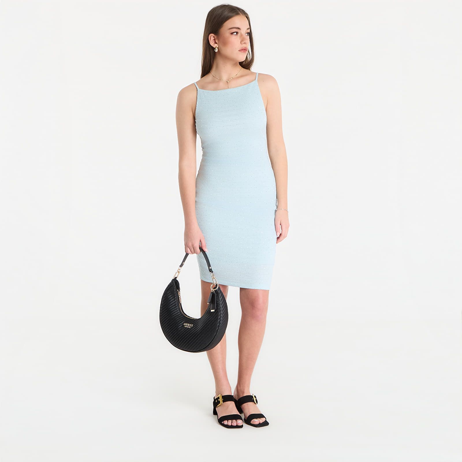 Abito Sl Francine Smock Hotfix Dress M - GUESS - Modalova