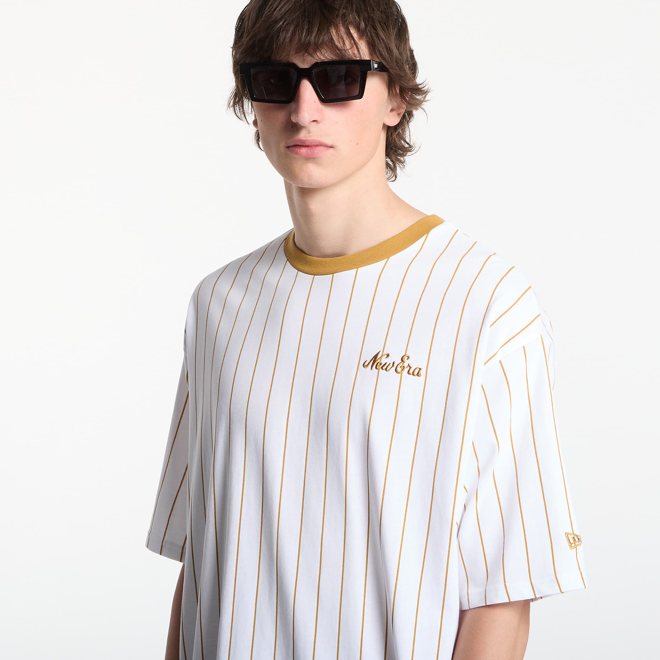 Maglietta Pinstripe OS Tee UNISEX / M - New Era - Modalova