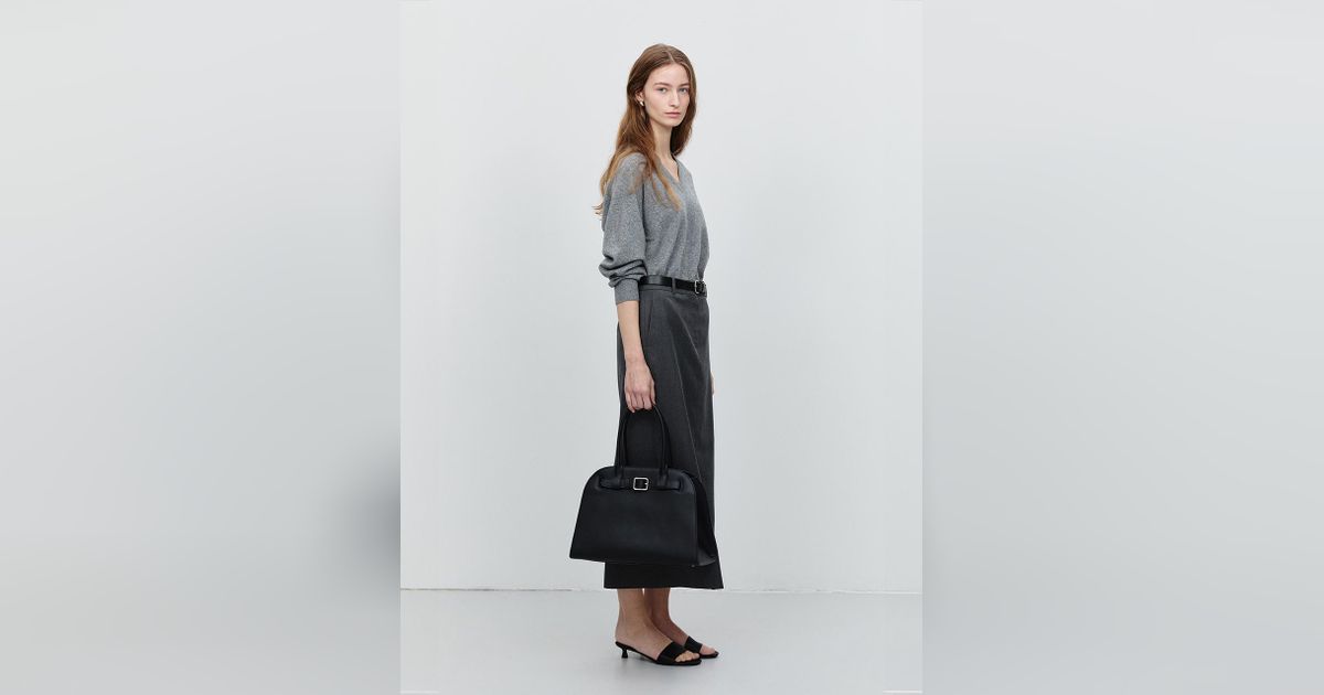 トートバッグ ^Dunst^ BAGUETTE SHOULDER BAG BLACK UDBA4F205BK 던스트 - Dunst