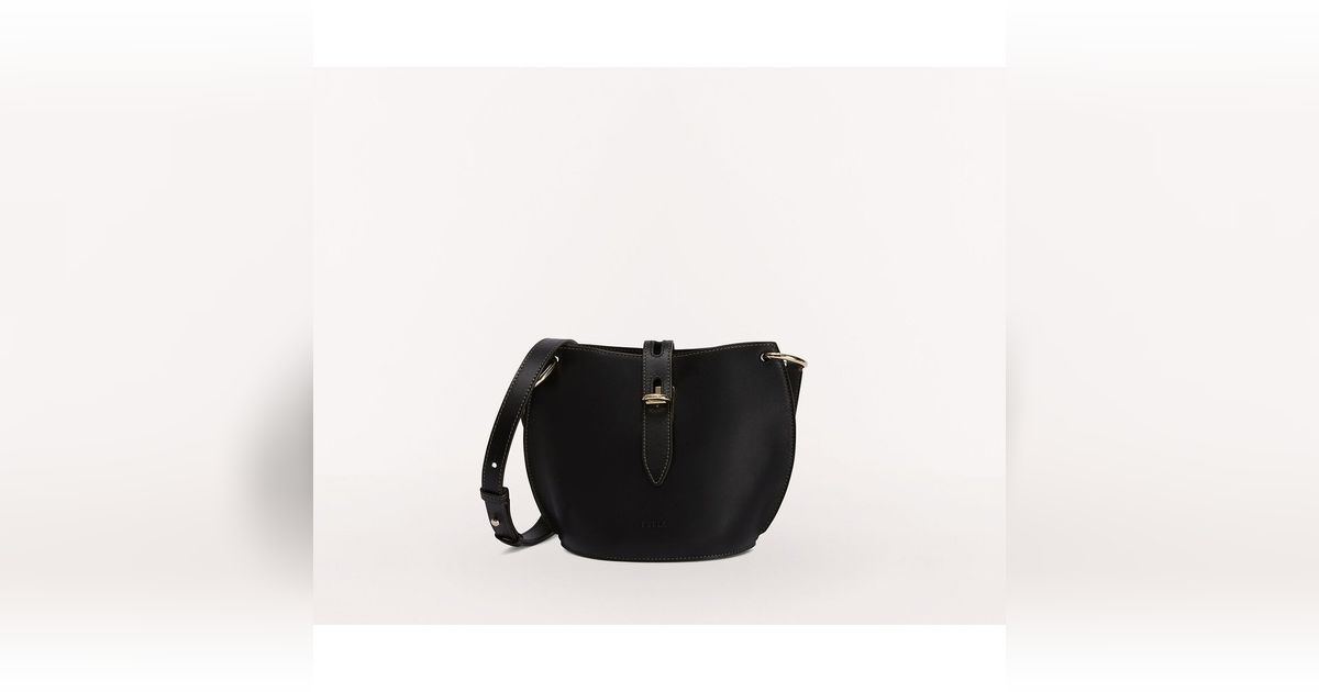 Textured Leather Grace Shoulder Bag with Side Zip Size unica