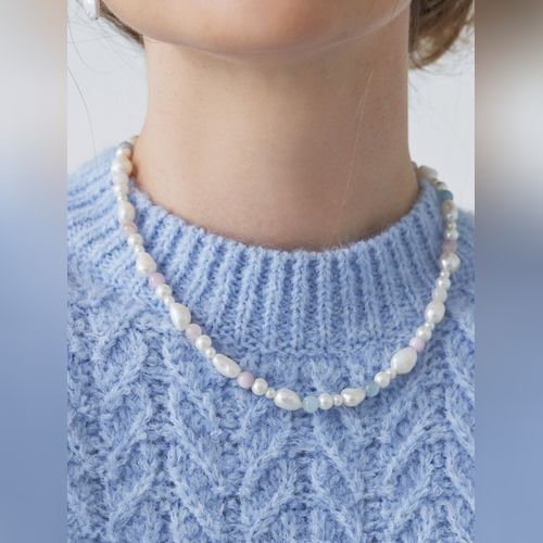 ネックレス・ペンダント LOVE ME MONSTER Hematite Pearl Choker L193MNK040 Designer fashion, Seoul-fully created | W Concept
