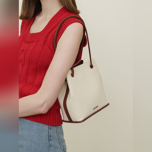 ★LE ABONNE★ VELVET SHOULDER JEANNE BAG_DARK RED Le abonne Bags | Modalova