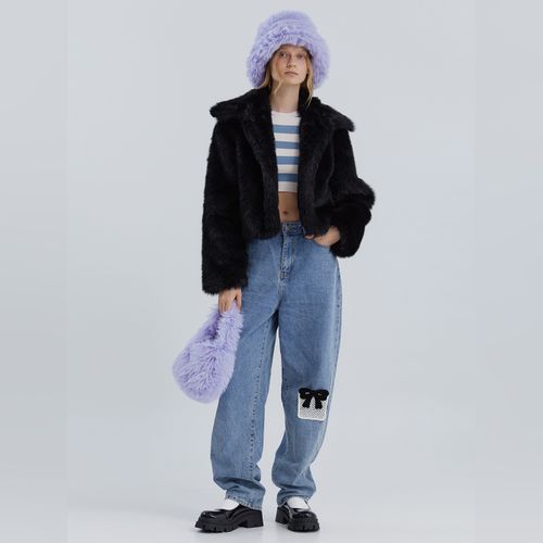 ◇MOLLIOLLI◇ Molli Ring Eco Fur Muffler molliolli Ring_[Bro MOLLI RING fur muffler [mint] - molliolli | 60% - Asian