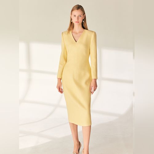 [韓国人気] BAU by Bride And You★CAROLINE Bustier Midi Dress Plan your wedding with bride and you