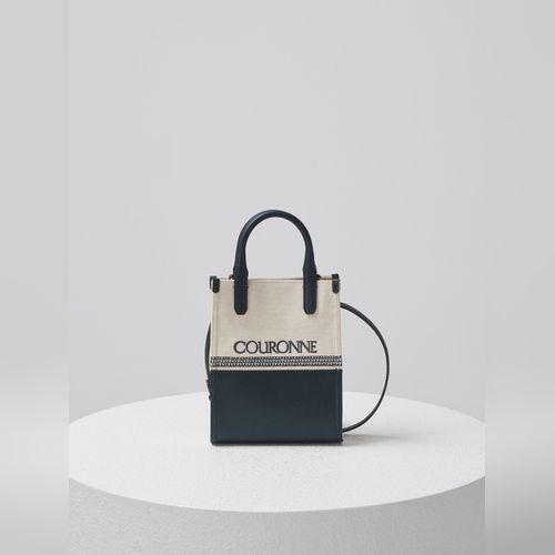 ★COURONNE★ Fermoir Tote 33_RCBTX25113WIX COURONNE Fermoir Tote 27 Bag RCBTX25154BRX | Brown Crinkle