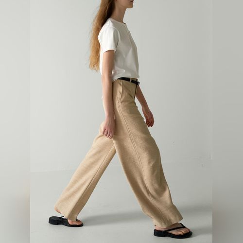 FACADE PATTERN ♥ Summer Wool Wide Bermuda Pants FACADE PATTERN Pants | Modalova