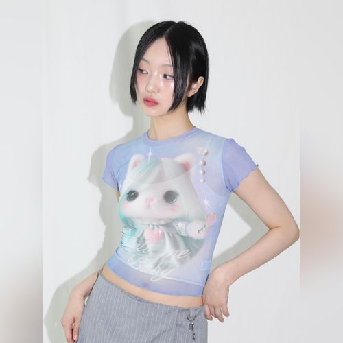 CLUT STUDIO ベルベットパンツ　猫 CLUTSTUDIO（クルロトスタジオ）の「【CLUT STUDIO 】cat velvet