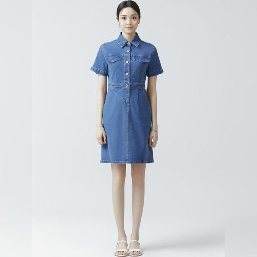 IT MICHAA [イミシャ] Open collar shirt dress Designer fashion, Seoul-fully created | W Concept