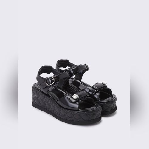 ★SUECOMMA BONNIE★ Stripe ribbon sandalblack DG2AM25036BWX ☆SUECOMMA BONNIE☆ Stripe ribbon sandalpink DG2AM25036PIK