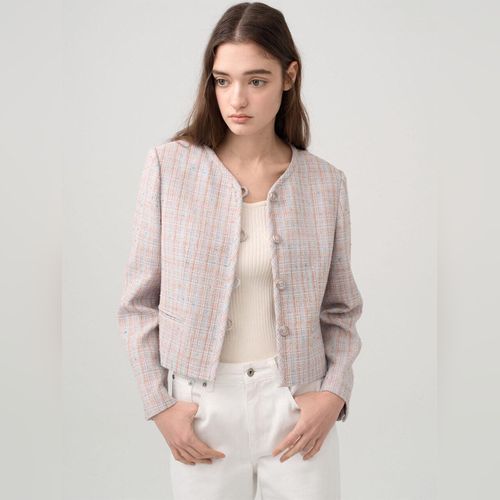 ★on&on★ Round Neck Handmade Wool Jacket NEW4WJ913_10 on&on Jacket for Women | Modalova