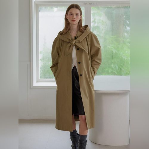 ★OLIVE DES OLIVE ★BELTED HALF BALMACAN  DOWN COAT OLIVE DES OLIVE Coat | Modalova