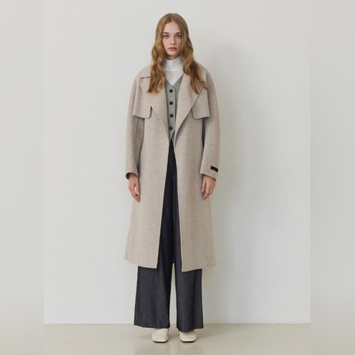 ■NICE CLAUP(ナイスクラブ)Waist string handmade half coat □NICE CLAUP(ナイスクラブ)Waist string handmade half coat