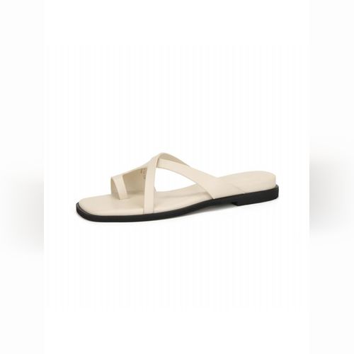 FORMEL CAMELE[ポメルカメレ] Petite Bow Flat Sandals Ivory2cm FORMEL CAMELE Flat Shoes | Modalova