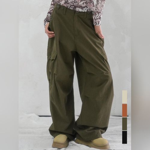◎AVANDRESS◎★人気★Ribbon Wide Cargo Pants(4 COLOR) MUSINSA公式 | AVANDRESS Ribbon Wide Cargo Pants BLACK