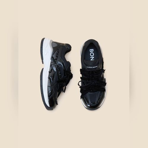 【ＳＵＥＣＯＭＭＡ ＢＯＮＮＩＥ】String sneakers black SCB Suecomma Bonnie Sneakers Ortholite Black - 9 | eBay