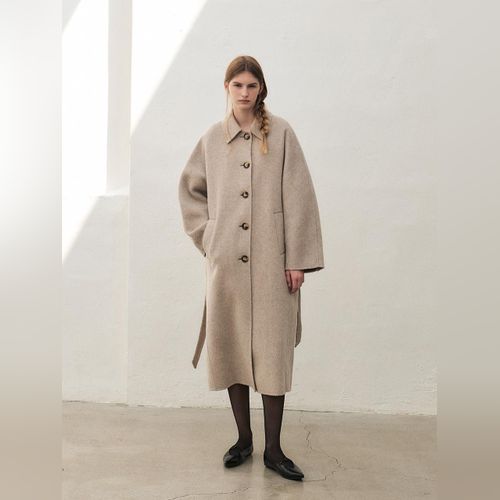 【THE MOZZ】Modern High Neck Handmade Coat MOHAN Coat | Modalova