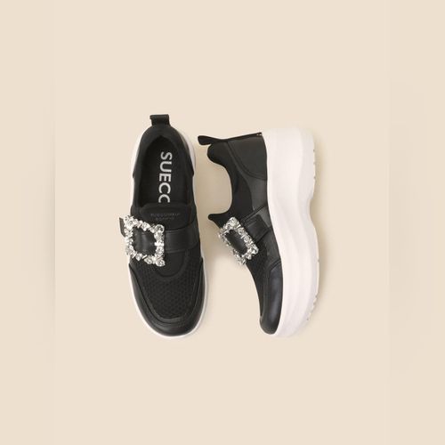 SUECOMMA BONNIE Black Ballet Flats for Women | Modalova