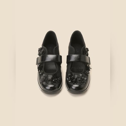 ★SUECOMMA BONNIE★ Square mary jane flatssilver DG1DS25011S SUECOMMA BONNIE-Square mary jane flats(silver)_DG1DS25011SVX